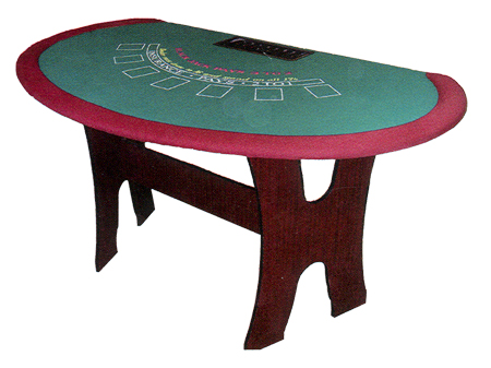 Wood blackjack table