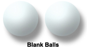 Blank Ping Pong Bingo Balls