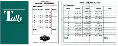 Free Printable 2 Table Bridge Tallies