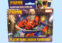 Spider man Playing Cards in Collectible Tins