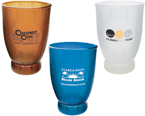 Plastic 18 oz. Tropical Coconut Cups