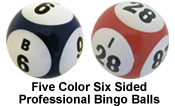Six Sided Professional Bingo Balls