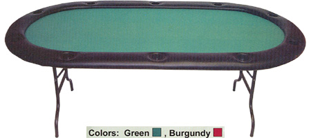 Casino style poker table