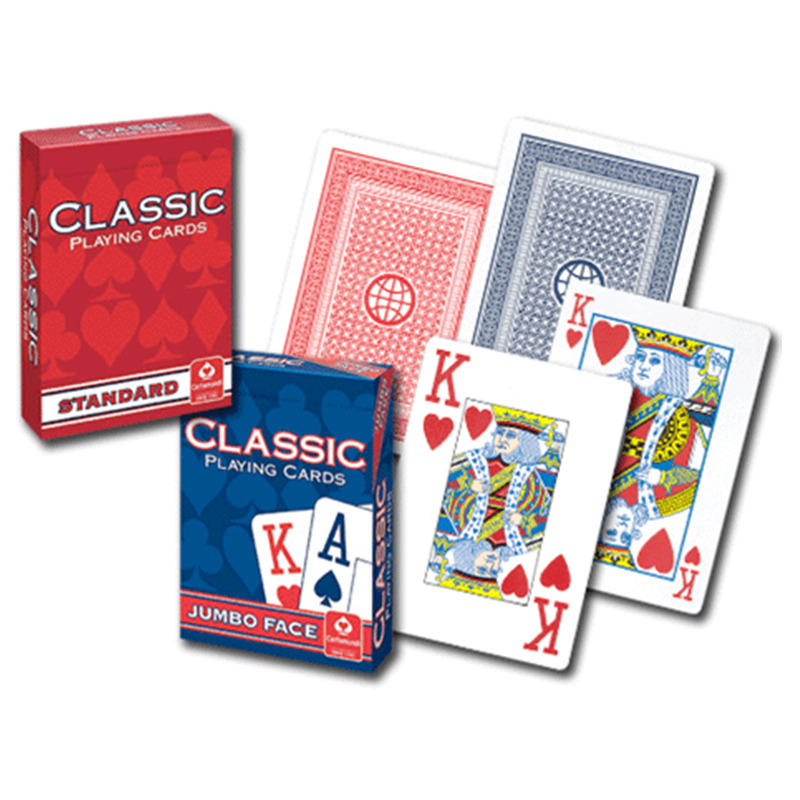 New & Unused 1 Red & 1 Blue 2 x Packs of Cartamundi Caravelle Playing Cards 