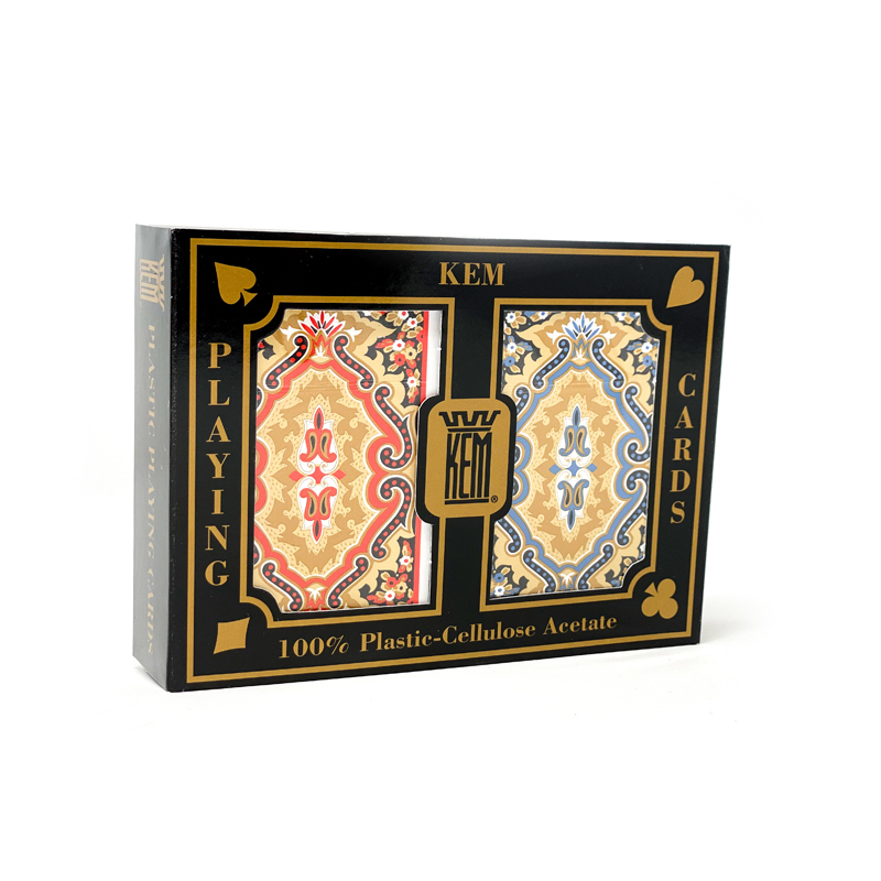 Kem Paisley Playing Cards 2 Deck Set Pinochle 48 Card Deck Super Index