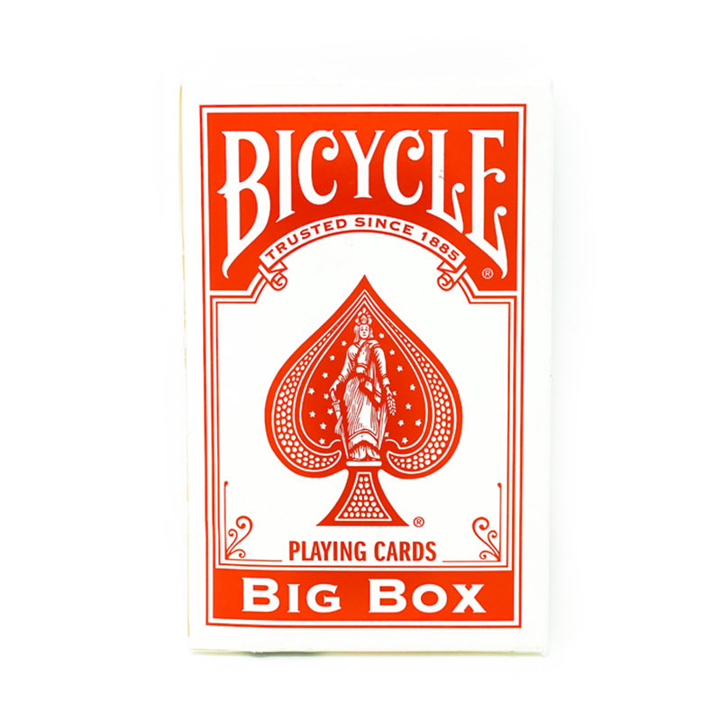 BICYCLE LARGE PRINT PLAYING CARDS DECK MADE IN USA RED BRIDGE SIZE NEW 