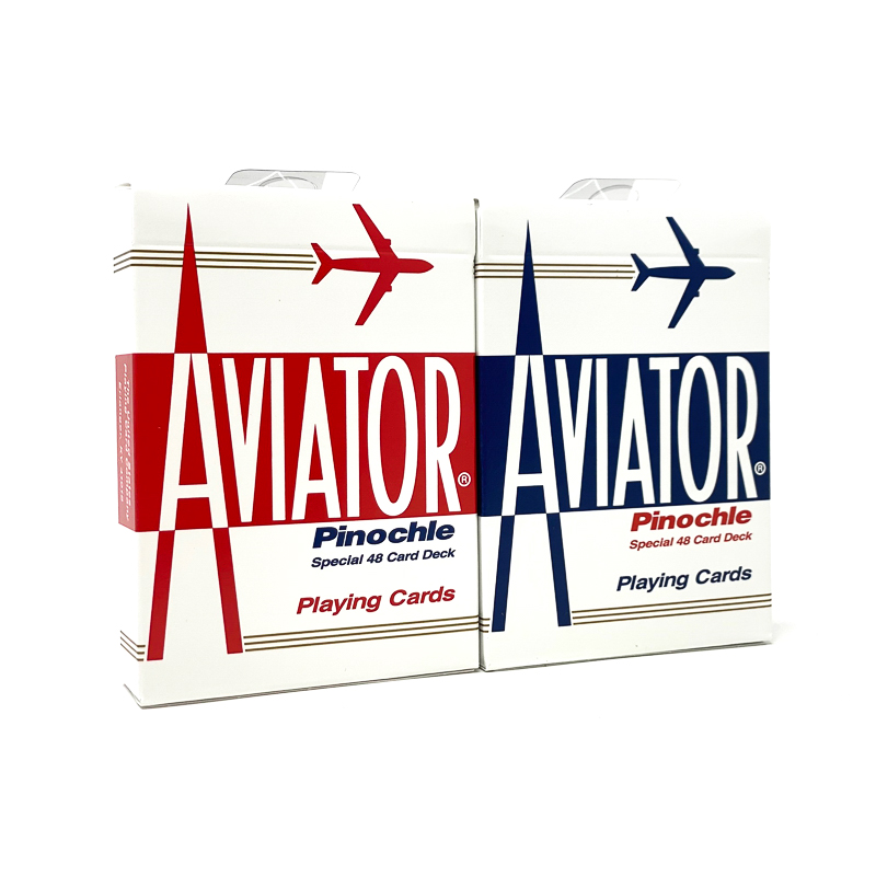 Two Decks of Aviator Pinochle 918 Playing Cards Special 48 Card Deck for sale online 