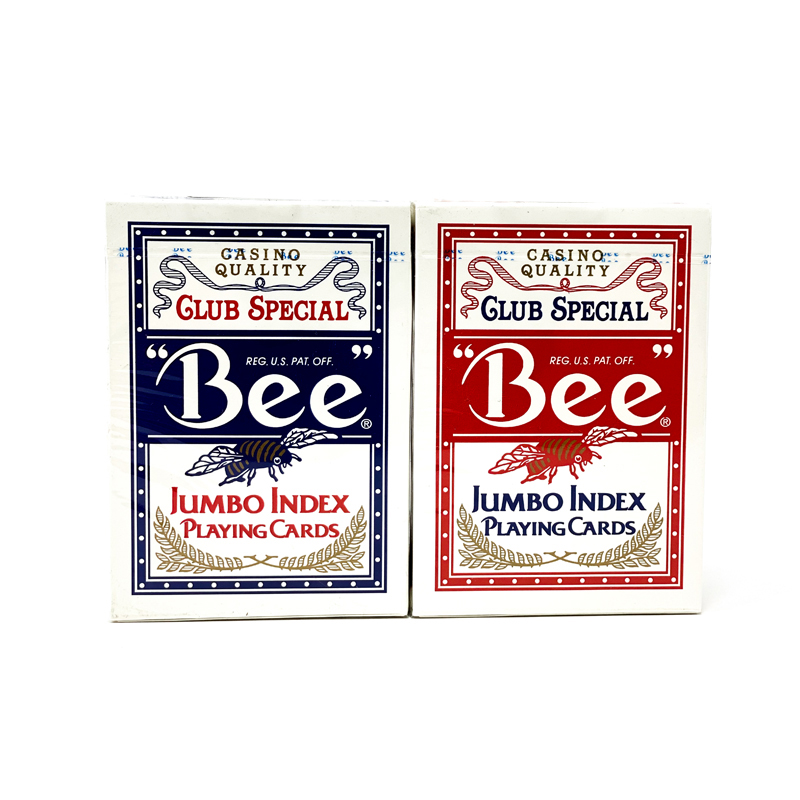 sPoker DeckCollectable Cards Bee Poker Jumbo Index Blue 