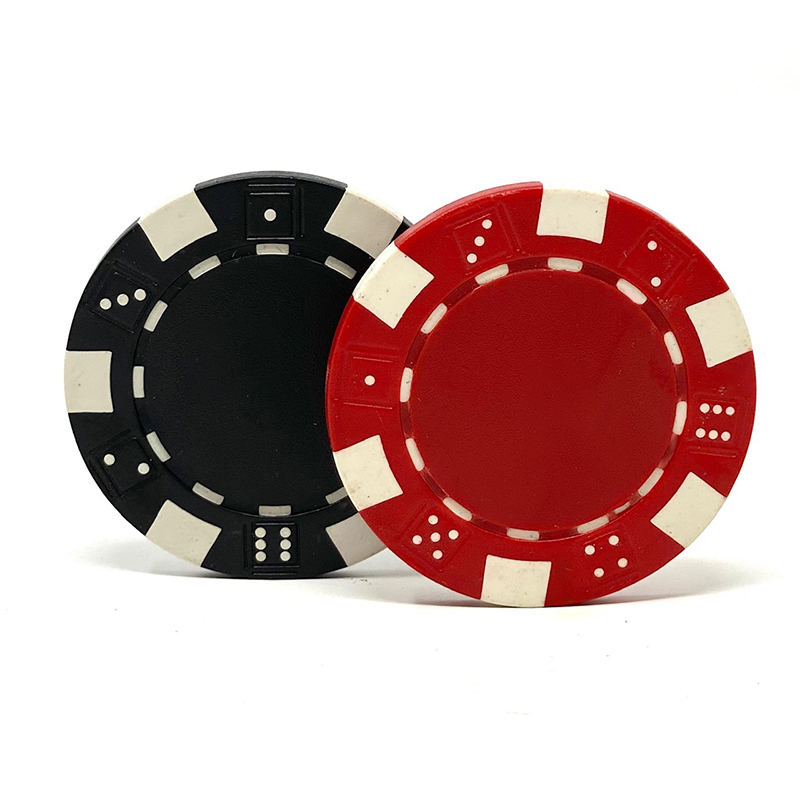 Dice Poker Chips - Red and 25 Black Chips