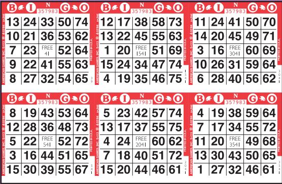 Bingo Dauber - 6 Pack Multi Colors