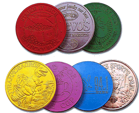 Custom Engraved Color Aluminum Coin Token 1 1/4