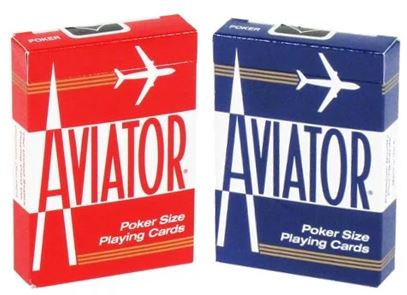 Red/Blue Aviator Standard Index Playing Cards 2 Piece 