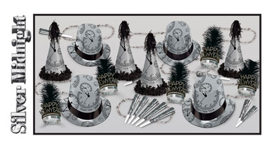 New Year's Eve The Silver Midnight Assortment Decorating Kit