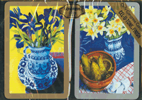 Congress Playing Card Set: Fleur de Lis Blue 2-Pack Bridge Set, Jumbo Index main image