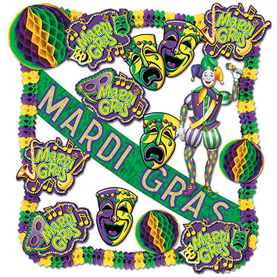 Decorating Kit: Mardi Gras Theme Decorating Kit, Metallic main image