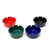 Cobalt Blue Plastic Ashtray - Unbreakable Burn-Resistant