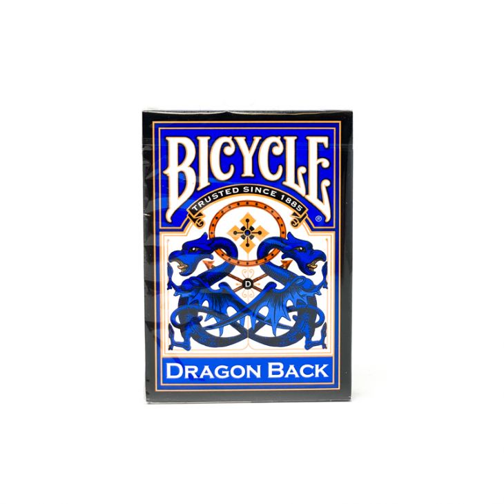 Bicycle Playing Cards: Dragon Playing Cards, One Dozen (12 Decks) Poker Size, Regular Index, Blue Ba main image