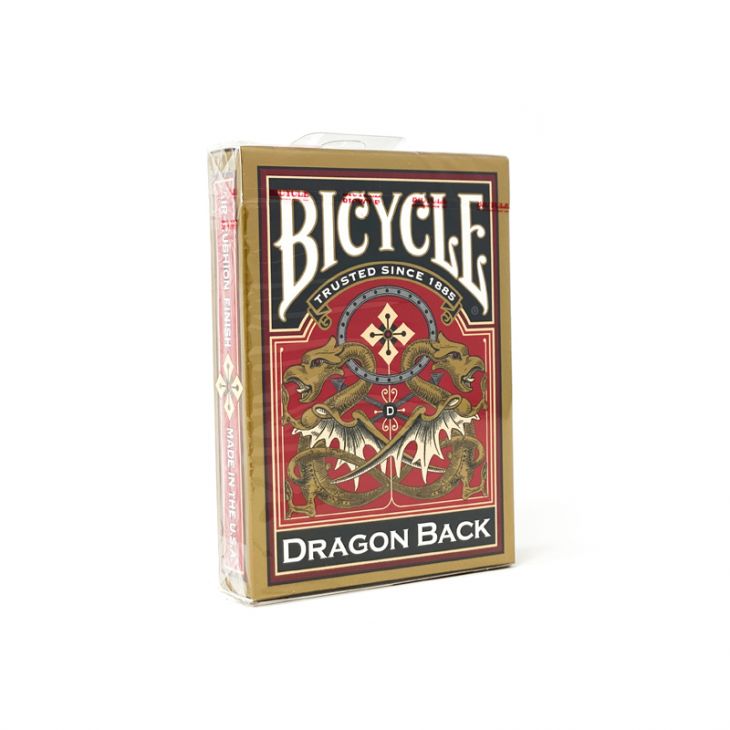 Bicycle Playing Cards: Dragon Playing Cards, One Dozen (12 Decks) Poker Size, Regular Index, Gold Ba main image