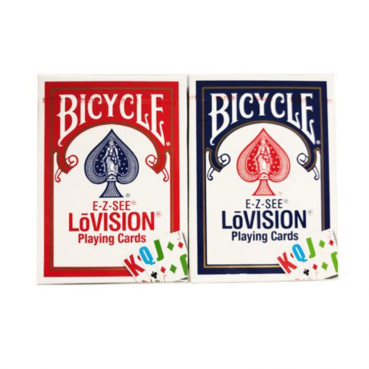 Bicycle Lo-Vision Playing Cards with Large Numbers and Pips main image