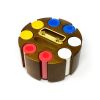 Chip Carousel: Wood, Revolving, 200 Chip Capacity