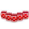 Bird's Eye Casino Dice: 3/4 in., High Polish, Razor Edge, Red (Stick of 5)