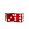 Cube of 1" Transparent Red Dice