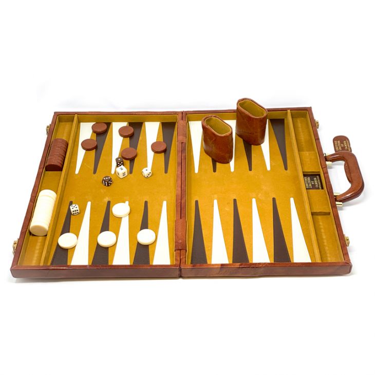 Backgammon Set: Viscount Backgammon Set, Leather main image