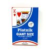 Jumbo Piatnik Playing Cards 4.5"  wide x 7" high - Blue Deck