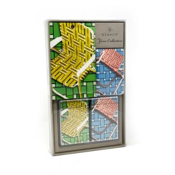 Designer Bridge Set: Lawnchairs Bridge Playing Card Set