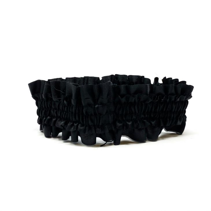 90's Style Black Arm Band 1-3/8 in Elastic -Set of 2 main image