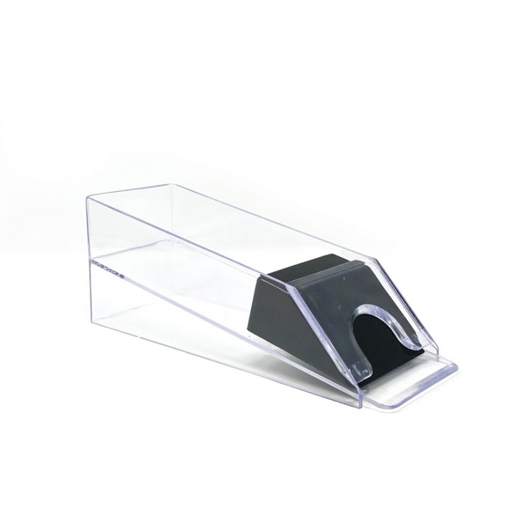 Blackjack Dealing Shoe, Casino / Professional Quality: 6-Deck, Clear with Black Trim main image