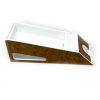 Blackjack Dealing Shoe, Casino / Professional Quality: 6-Deck, White and Wood Grain Formica Trim