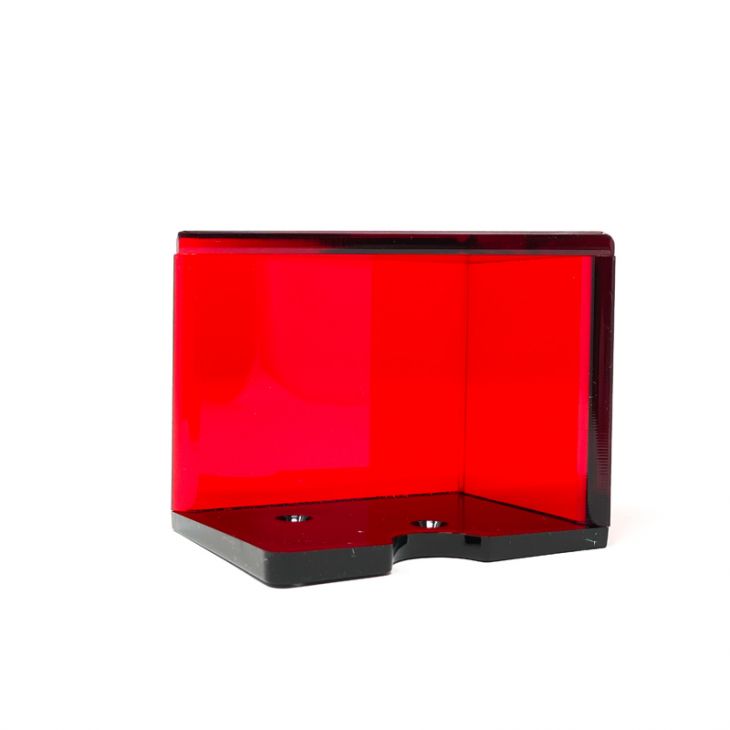 Discard Holder: Red Lucite with Black Base, 2-Deck main image