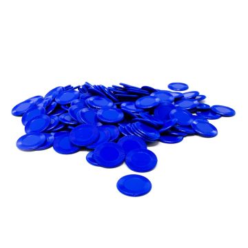 7/8" Mini Game Poker Chips: Blue (per 1000)