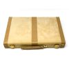 Backgammon Set: Designer Backgammon Set, Velour, Cream, 18 in. x 12 in.