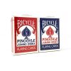 Bicycle Playing Cards, Pinochle Jumbo Index, 1/2 Blue 1/2 Red - 2 deck minimum