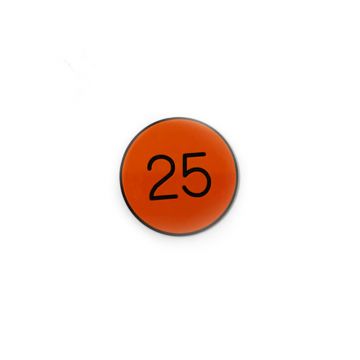 Lammer Button: 25, 1-1/4 in. Diameter