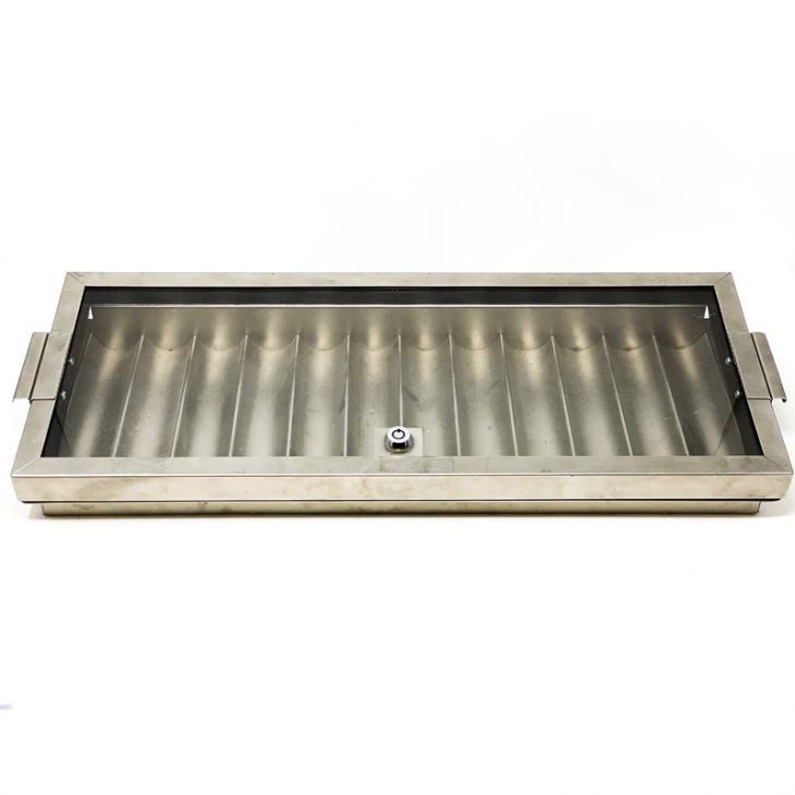Blackjack Insert Tray: Aluminum with Cover, Lock and Key, 900-Chip Capacity main image