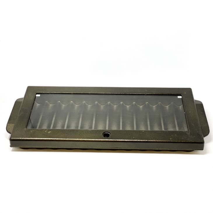 Blackjack Insert Tray: Sun Gold Aluminum with Cover, Lock and Key, 720-Chip Capacity main image