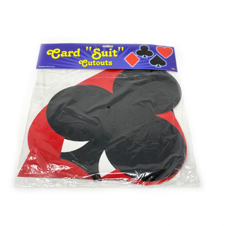Decorations: Casino Card Suits 17" High(per Dozen Packs of 4 Cut-Outs) main image