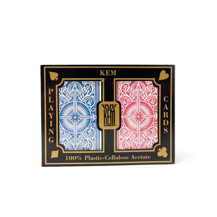 Kem Arrow Playing Cards: Red/Blue, Bridge Size 2-Deck Set main image
