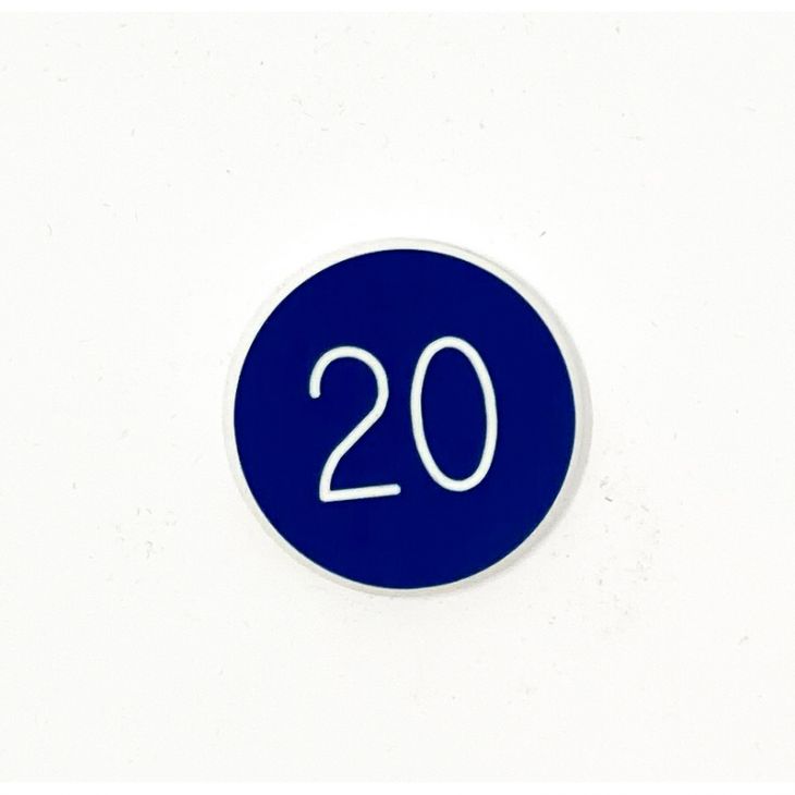 Lammer Button: 20, 1-1/4 in. Diameter main image