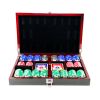 Bicycle Masters Poker Set: Hard Wood Carry Case, 300 Chips, Two Decks