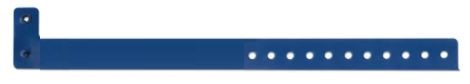 Vinyl 3/4" Colored Wristbands with Plastic Snap, Blue (500 per box) main image