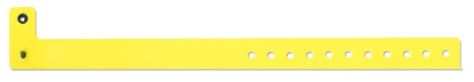 Vinyl 3/4" Colored Wristbands with Plastic Snap, Neon Yellow (500 per box) main image