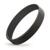 Black 1/2" Silicone Wristband