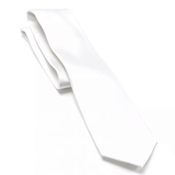 Dealer Necktie: White. Casino Night Supplies.