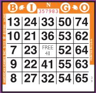 1 on Bingo Paper - 9,000 Sheets per Case