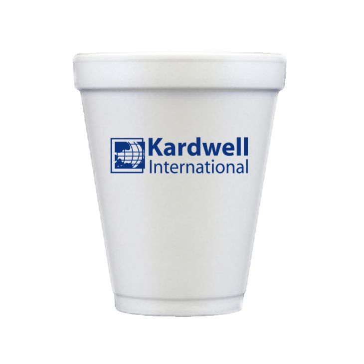 10 oz Foam Cups with Single Color Custom Logo main image