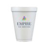 12 oz Foam Cups with Full Color Custom Logo